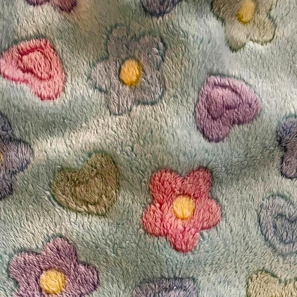 Floral multicolored fuzzy winter jumpsuit - Picture 3 of 3